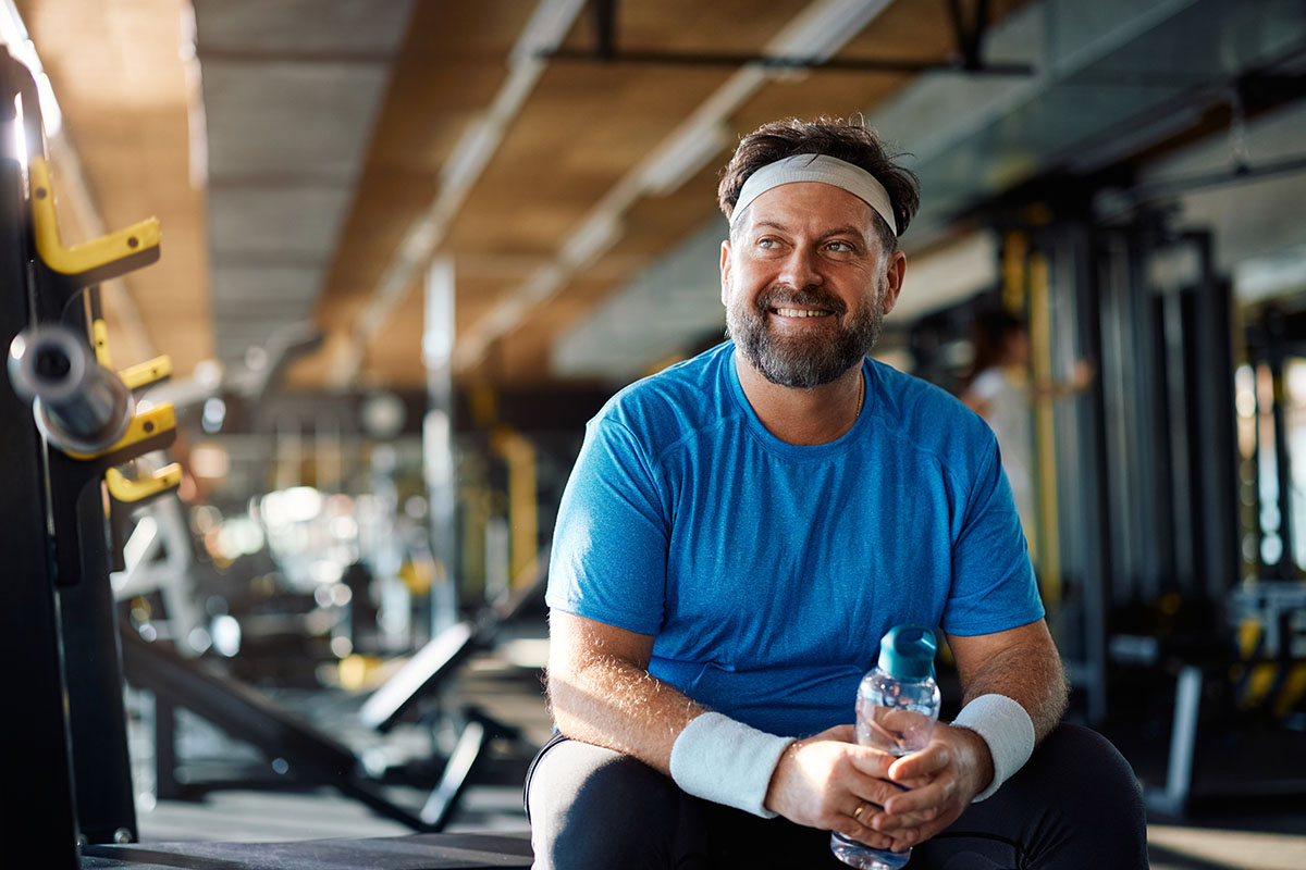 A man working out after gastric bypass revision in Waxahachie.